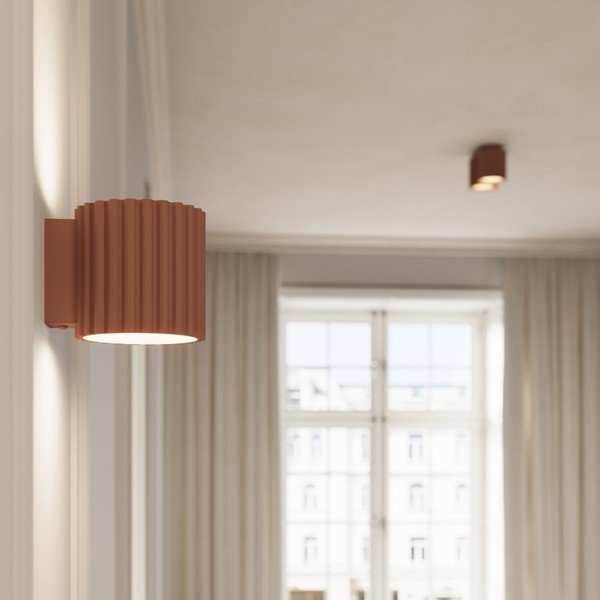 Helepruun seinavalgusti ø 10 cm Zora - Sollux-image-3