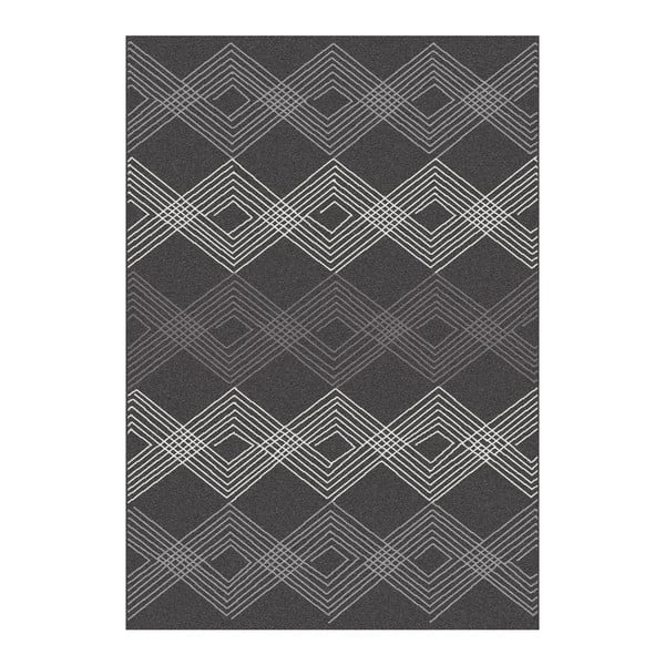 Černý koberec Universal Norway Geo, 120 x 170 cm
