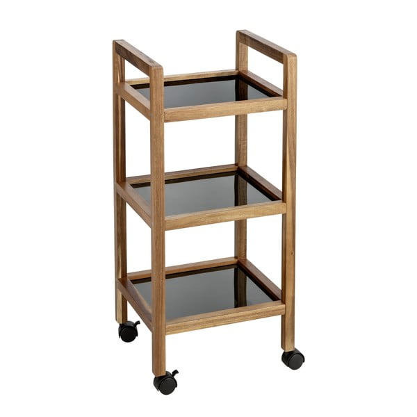 Must akaatsiapuust vannitoariiul 35x76,5 cm Fondi - Wenko