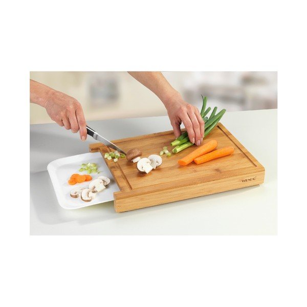 Bambusest lõikelaud ühe sahtliga Bruno - Wenko-image-2