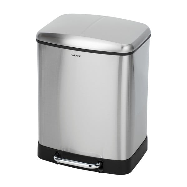 Roostevabast terasest prügikast 24 l Studio Duo - Wenko-image-2