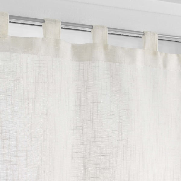 Kreemid kardinad 2 tk komplektis 60x90 cm Haltona - douceur d'intérieur-image-1