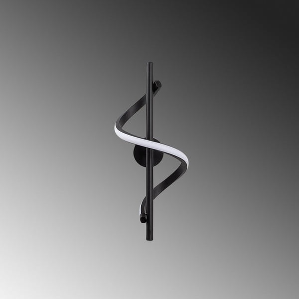 Must LED seinavalgusti ø 7 cm Likma - Opviq lights-image-1