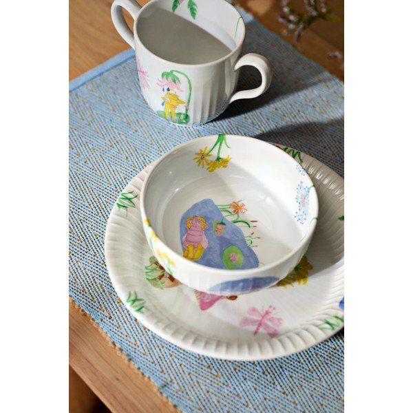 Portselanist laste õhtusöögikomplekt 3 osa Hammershøi Kids - Kähler Design-image-1
