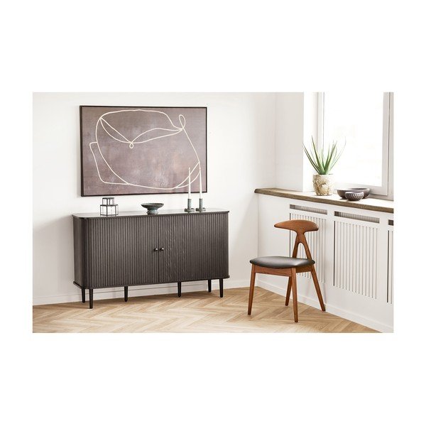 Mustast männist kummut 140x79x40 cm Nikko - House Nordic-image-1