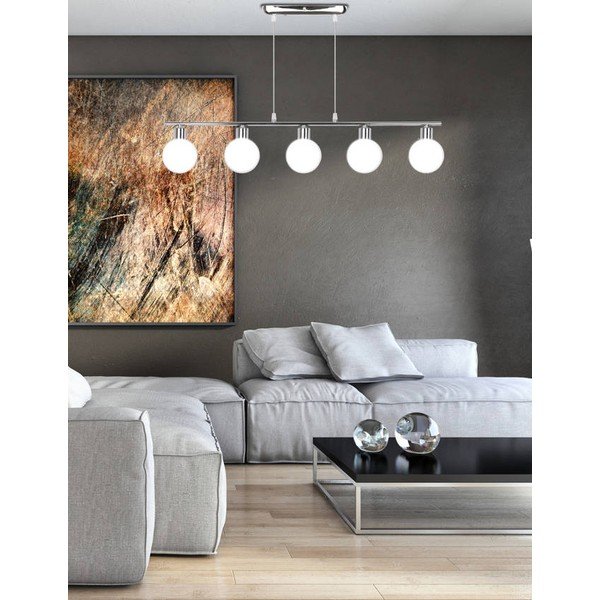 Hõbedane rippvalgusti klaasist varju 10x82 cm Oden - Candellux Lighting-image-3