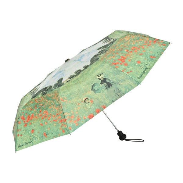 Zelený skládací deštník Von Lilienfeld Field of Poppies