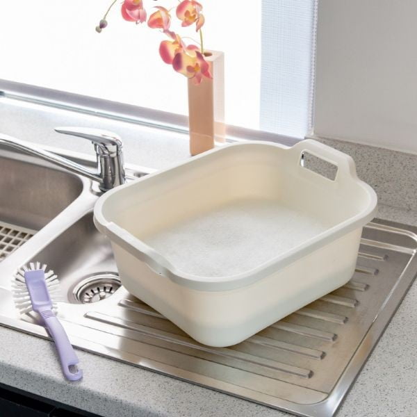 Tumesinine kahe käepidemega plastmassist lavor , 39 x 32 x 14 cm - Addis-image-1