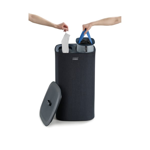 Antratsiitne tekstiilist pesukorv 2x30 l Tota – Joseph Joseph-image-4