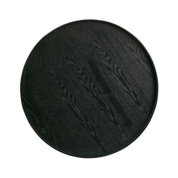 Černý podnos WOOOD Mesa, Ø 60 cm-image-2