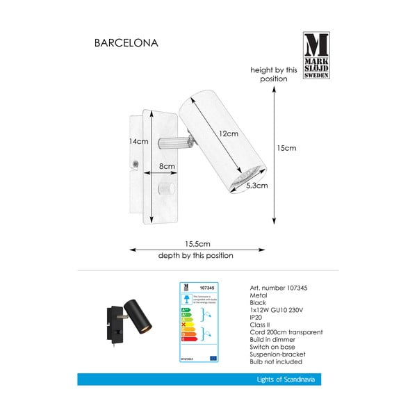 Must seinalamp Barcelona - Markslöjd-image-1