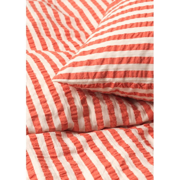 Krepp üheinimesevoodipesu beeži ja telliskivi värvi 140x200 cm Bæk&Bølge - JUNA-image-2