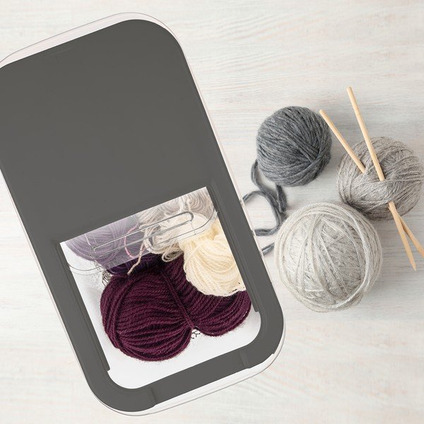 Kaanega plastikust hoiukarp 35x20x23 cm Slop - Orion-image-1