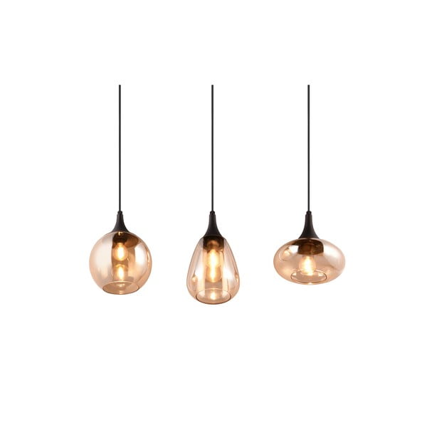 Must-oranž rippvalgusti klaasist varjuga Lumina - Trio-image-2