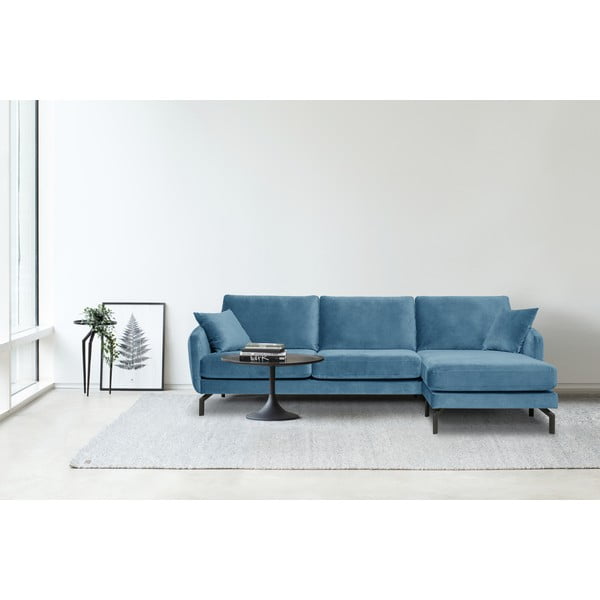 Sinine sametne nurgadiivan (paremas nurgas) Magic - Scandic-image-1