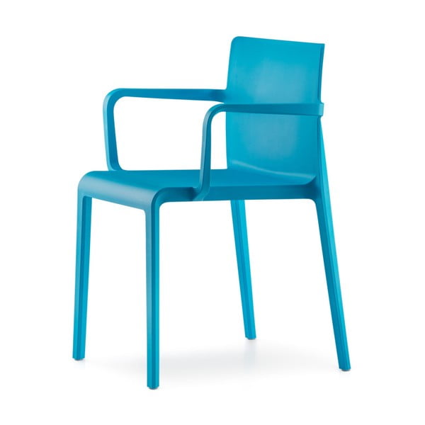 Modrá židle s područkou Pedrali Volt