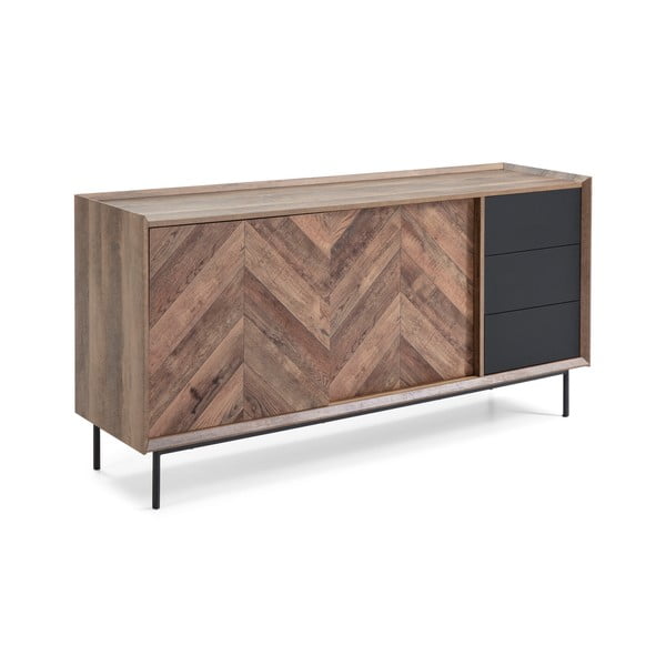 Tammepuidust musta dekooriga sahtli kapp Utah - Marckeric-image-2