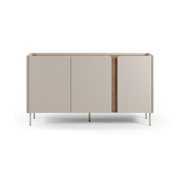 Kreem tammespoonist kummut 150x82,5x40,5 cm Lucile - Marckeric