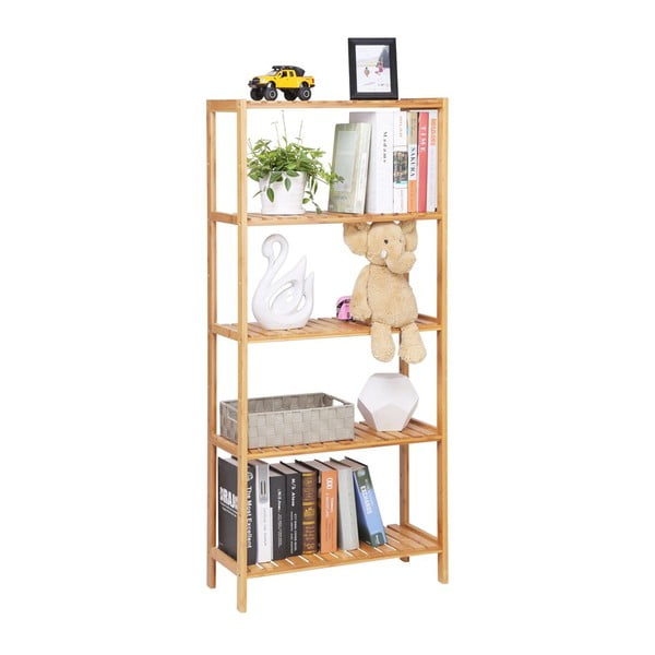 Bambusest riiul, kõrgus 130 cm - Songmics-image-4