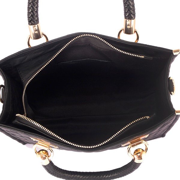 Kožená kabelka Andrea Cardone 2005 Black-image-3