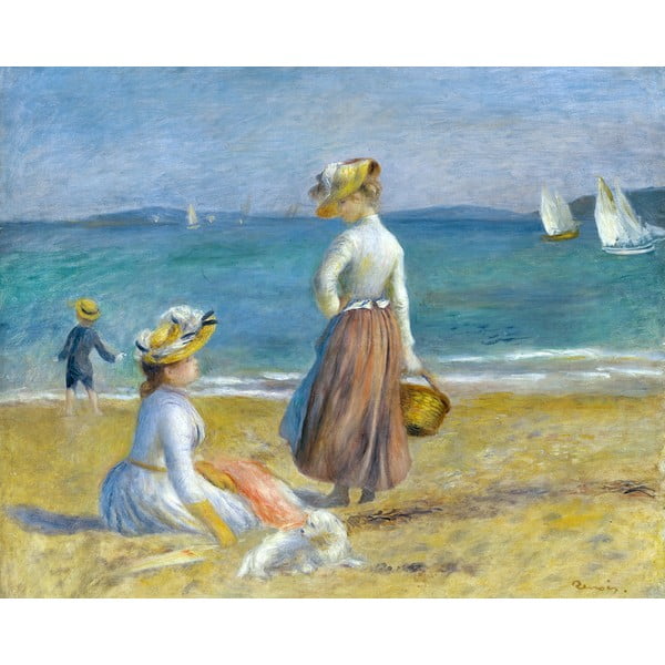 Maali reproduktsioon , 50 x 40 cm Auguste Renoir - Figures on the Beach - Fedkolor