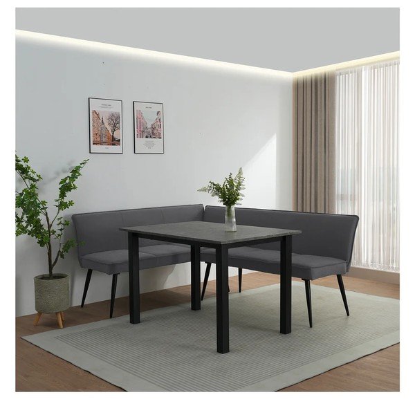 Antratsiithall metall/polsterdatud pink Watford - Støraa-image-3