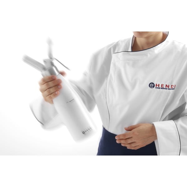 Valge alumiiniumist vahukoorepudel, 500 ml Kitchen Line - Hendi-image-4