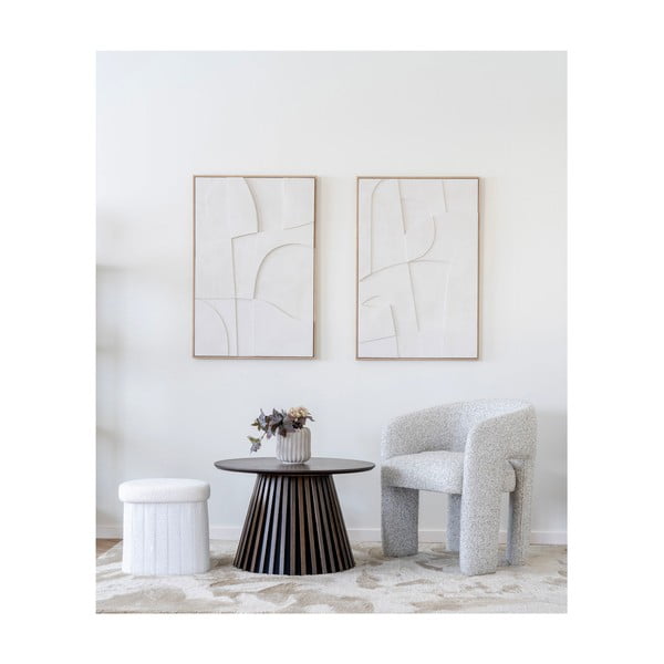 Valge bukleekangast tumba Medford - House Nordic-image-1