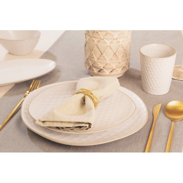 Valged taldrikud, 6 tk komplektis Imprints - Villa Altachiara-image-3