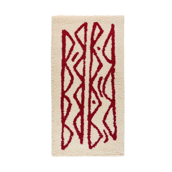 Kreemjas ja punane vaip Morra, 80 x 150 cm - Bonami Selection