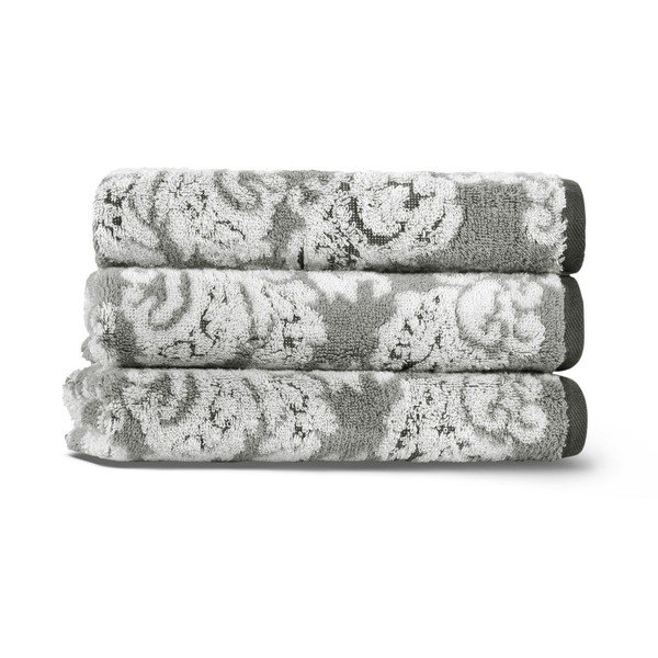 Hall puuvillane rätik 33x33 cm Damask - Foutastic-image-1