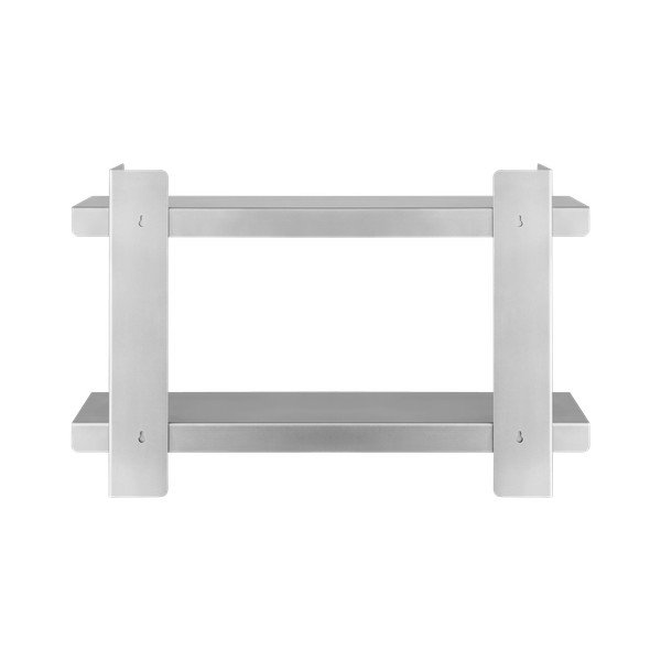 Mitmetasandiline hõbedane metallriiul 70 cm Tivo - noo.ma-image-3