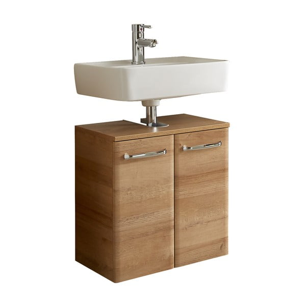 Seinale kinnitatav tammespoonist valamukapp ilma valamuta 53x60 cm Quickset 318 - Pelipal-image-2