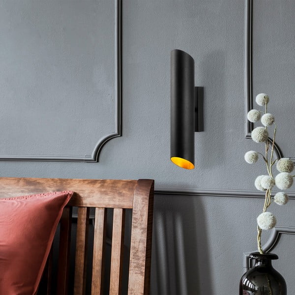 Must-kuldne seinavalgusti ø 8 cm Cut - Opviq lights-image-3