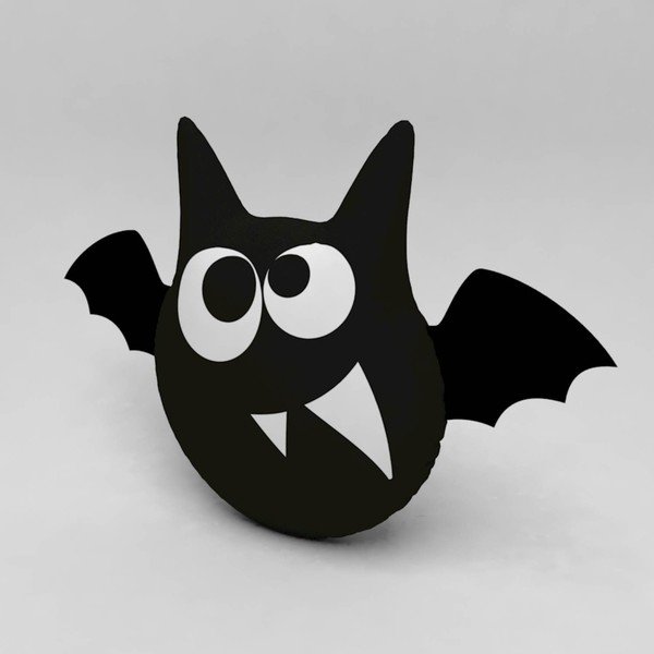 Černý polštářek Anim Bat-image-2