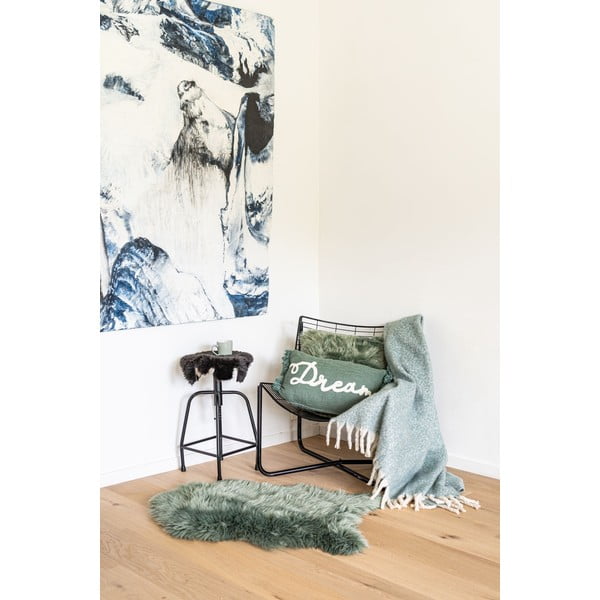 Roheline kunstkarusnahk lambanahk, 60 x 90 cm - Tiseco Home Studio-image-1