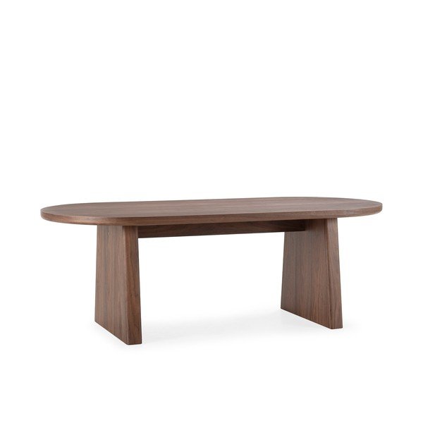 Söögilaud pähklipuust dekooriga 100x200 cm Blair - MOME