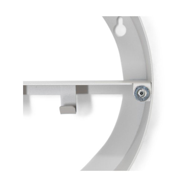 Hall-beež metallist rippuv vannitoakapp koos peegliga 35x35 cm Sonnet - Spinder Design-image-1