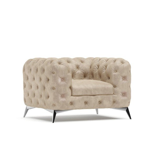 Beež sametist tugitool Chelsea – Ropez