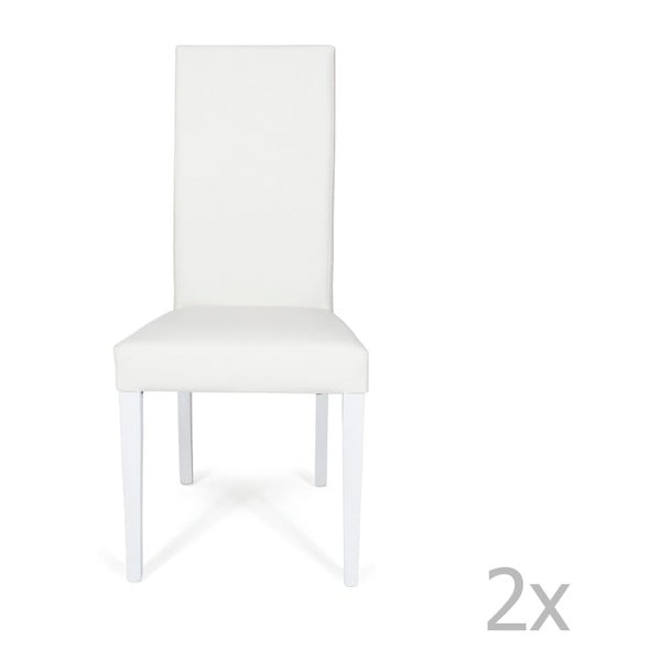 Sada 2 bílých židlí Global Trade Lucy