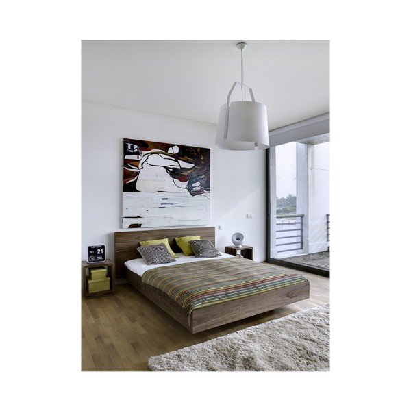 Pruun voodi , 160 x 200 cm Float - TemaHome-image-1