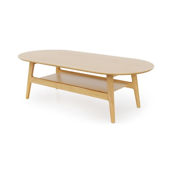 Tammespooniga diivanilaud 60x130 cm Curved - Woodman-image-2