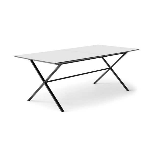 Valge kokkupandav söögilaud lisaplaadiga 100x210 cm Meza - Hammel Furniture