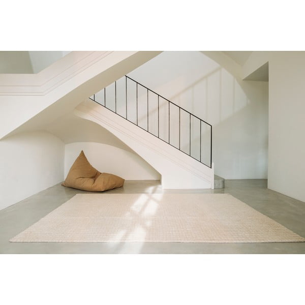 Beež pestav/käsitsi kootud villane vaip 170x240 cm Unexpected Wool - Lorena Canals-image-3