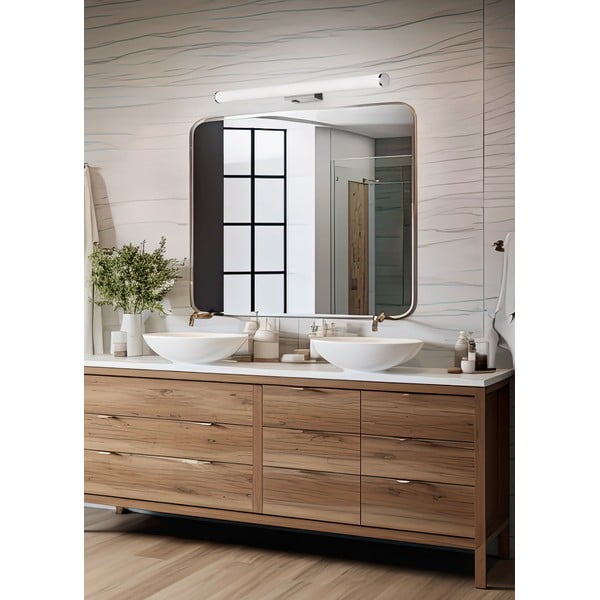 Läikiv hõbedane LED seinavalgusti Mattimo - Trio-image-1