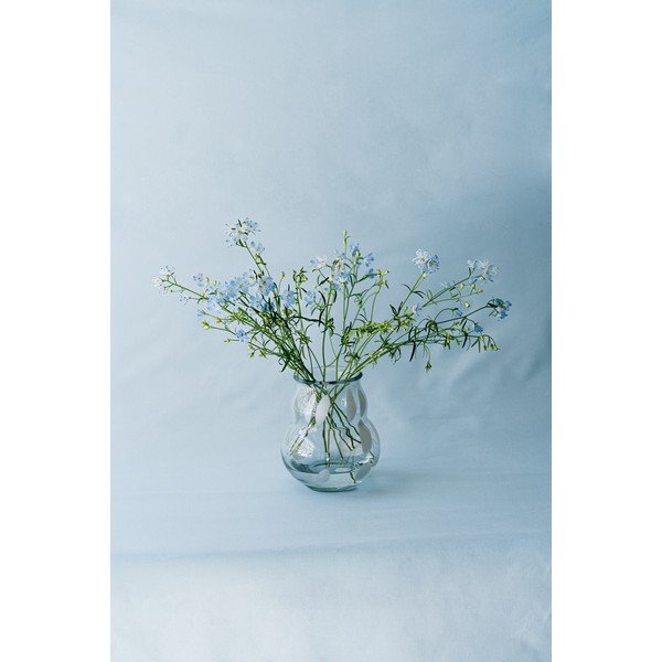 Valgest klaasist käsitöövaas (kõrgus 22 cm) Dam - noo.ma-image-3