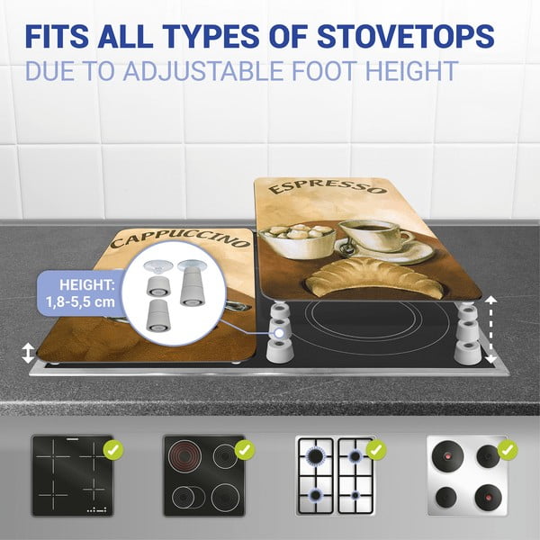 Klaasist pliidikatte komplekt 2 tk Coffee - Wenko-image-3