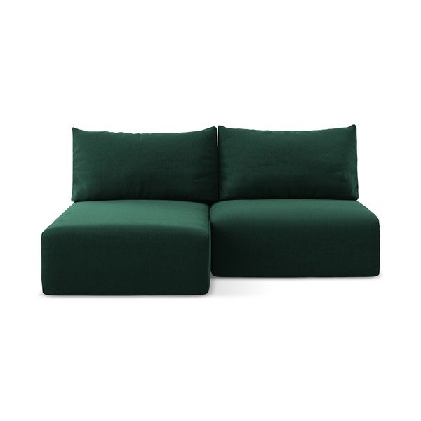 Tumeroheline sametdiivanvoodi/panipaigaga nurgadiivan (vasak nurk/diivanvoodiga) Kalena - Makamii