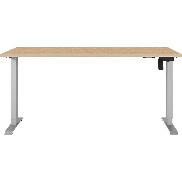 Reguleeritav töölaud elektriliselt reguleeritava kõrguse ja tammepuust pealispinnaga 80x160 cm Boras - Germania-image-1