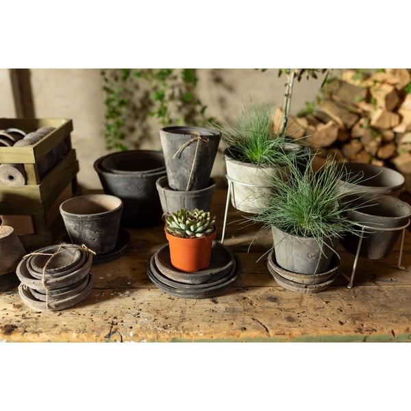 Taimede alus komplektis 3 tk terrakotta ø 10 cm – Esschert Design-image-2